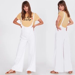 Amuse Society Betina Jumpsuit Overalls Off White